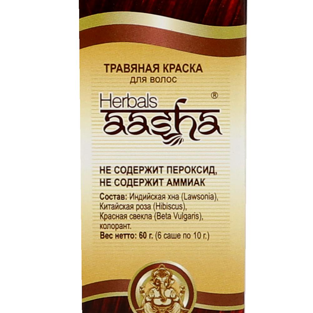 Травяная краска для волос "Махагони" Aasha Herbals 60 г