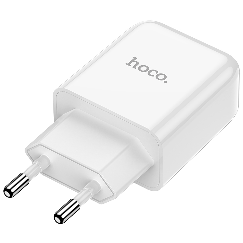 Адаптер питания Hoco N2 Vigour single port charger Apple&Android (USB: 5V max 2.1A) Белый