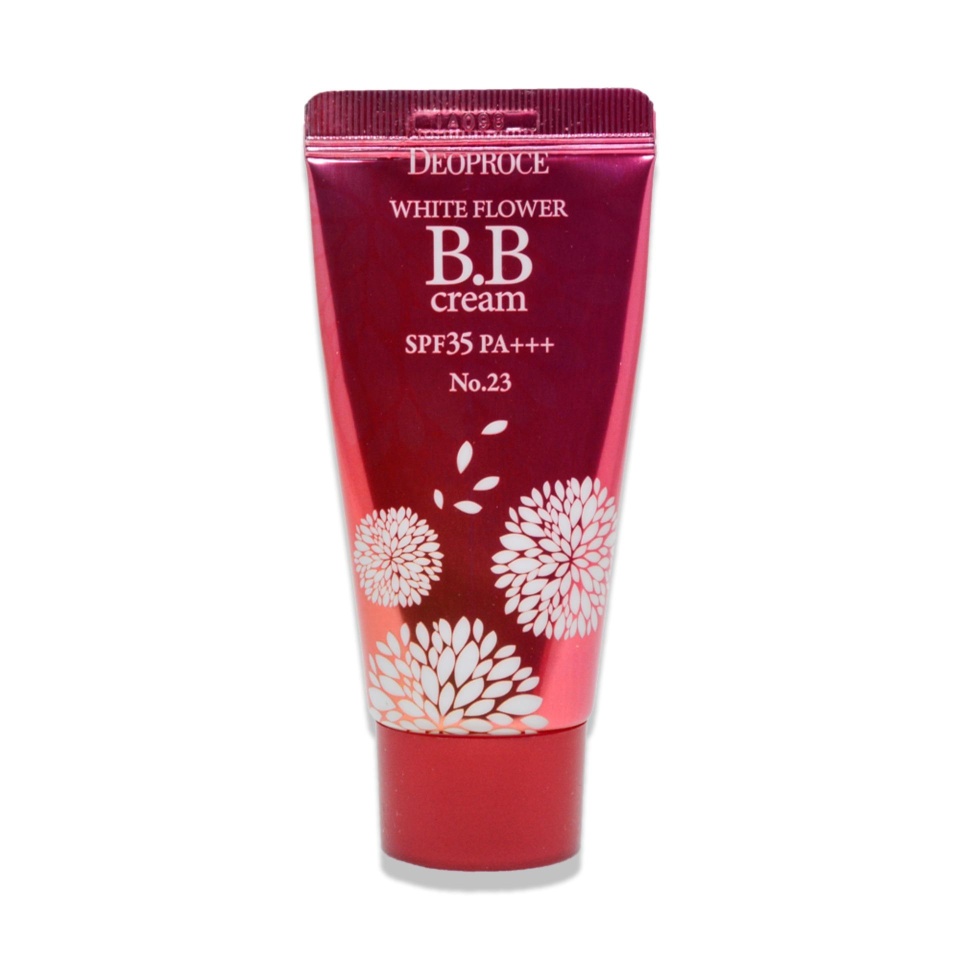 DEOPROCE WHITE FLOWER BB CREAM SPF35 PA+++ #23 Солнцезащитный ББ-крем с экстрактами белых цветов