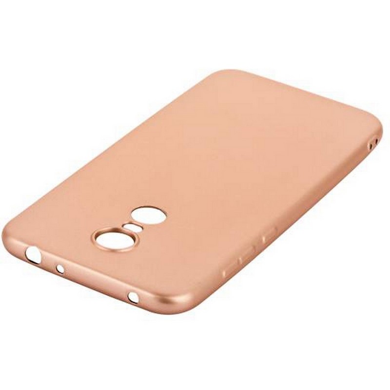 Чехол-накладка силиконовый J-case Delicate Series Matt 0.5mm для Xiaomi Redmi 5 Plus (5.7") Розовое золото