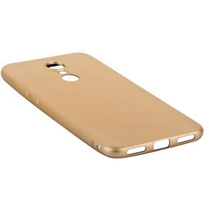 Чехол-накладка силиконовый J-case Delicate Series Matt 0.5mm для Xiaomi Redmi 5 Plus (5.7") Золотой