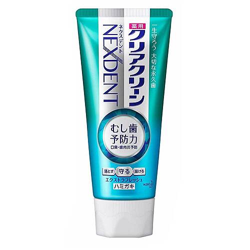 KAO Зубная паста с микрогранулами и фтором мятная - Clear clean nexdent pure mint, 120г