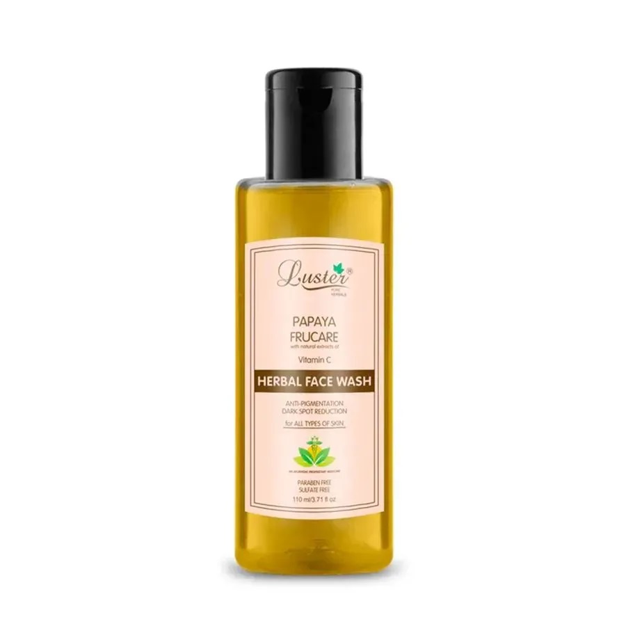 LUSTER Papaya Frucare Herbal Face Wash Гель для умывания с зкстрактом папайи и витамином C 110мл