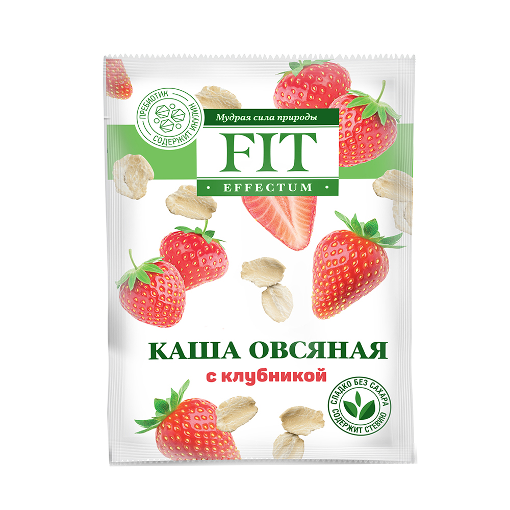 Каша овсяная, с клубникой, саше Fit Parad 30 г