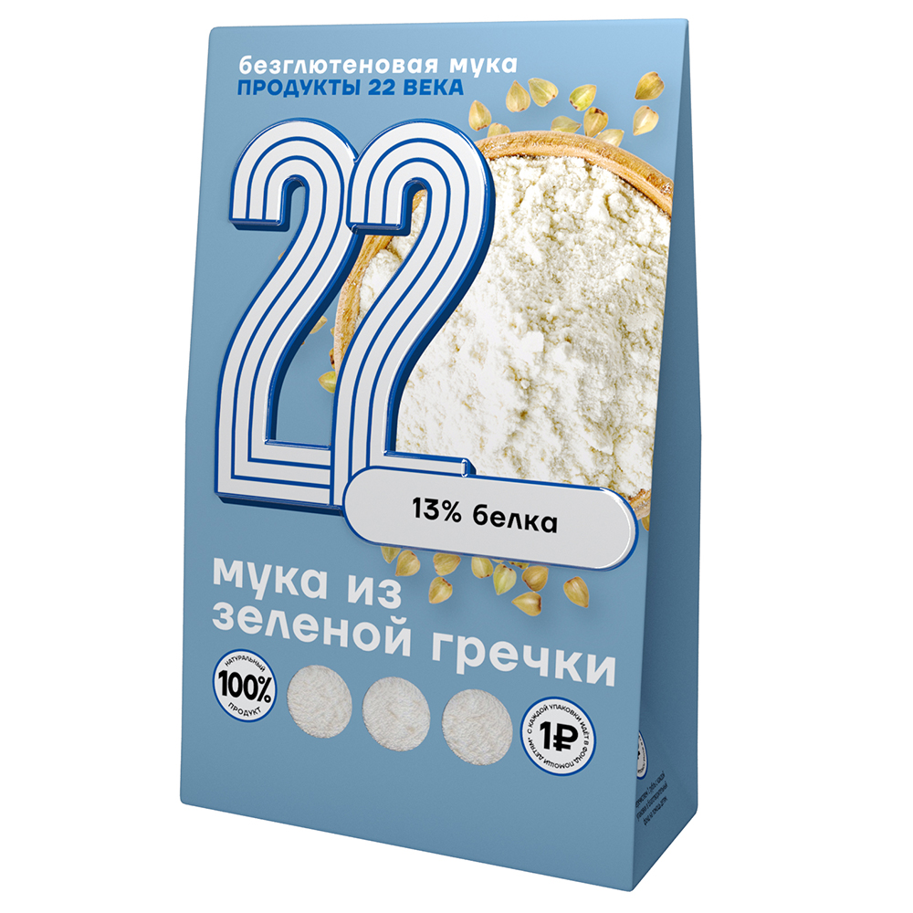 Мука зелёной гречки Продукты XXII века 250 г