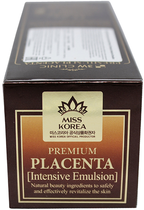 3w clinic intensive. Premium placenta Intensive Emulsion. Набор 3w Clinic Premium placenta.