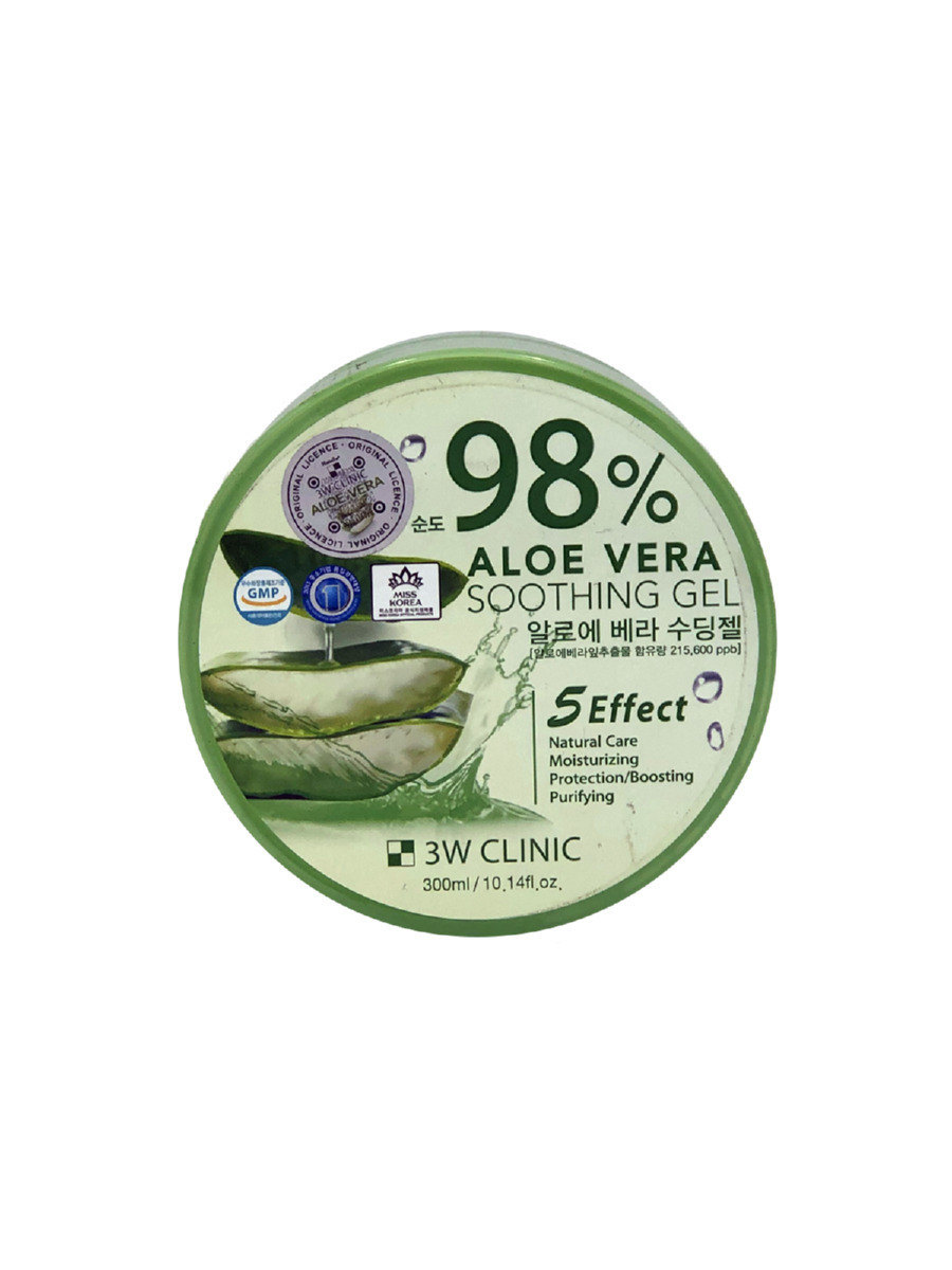 3W CLINIC 98% Aloe Vera Soothing Gel Универсальный увлажняющий гель с алоэ вера