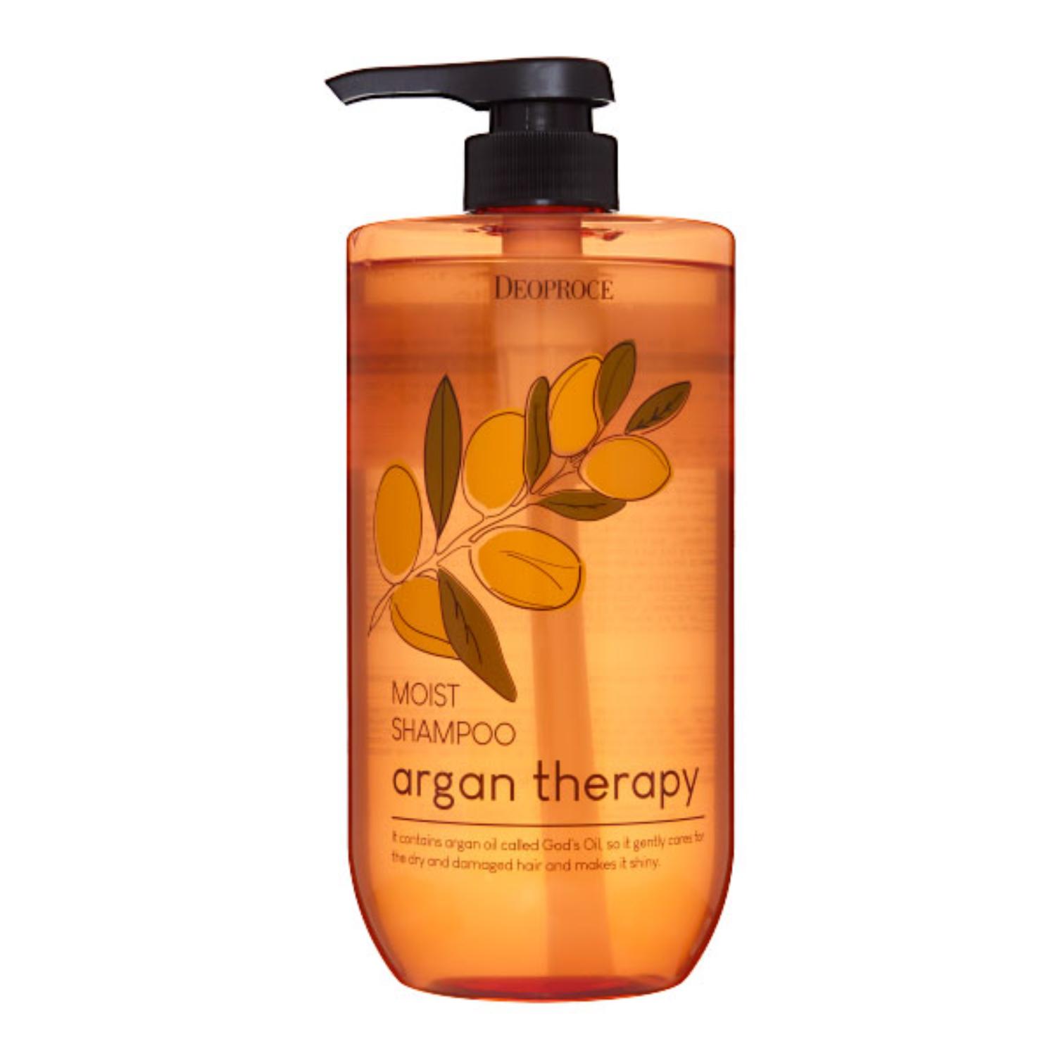 Deoproce Шампунь для волос с аргановым маслом - Argan therapy moist shampoo, 1000мл