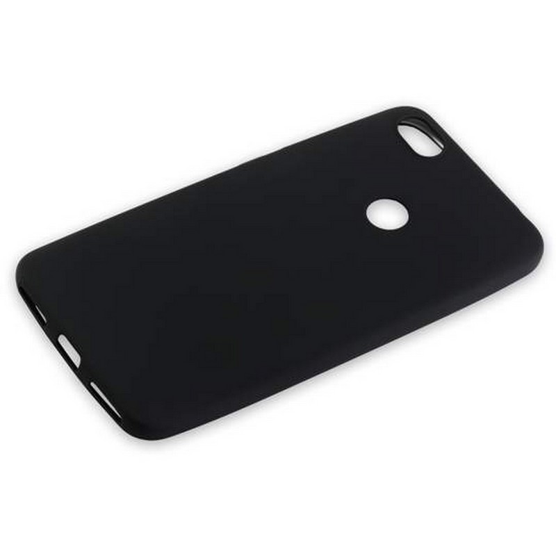 Накладка черная матовая. Силиконовый чехол для Xiaomi Redmi Note 5 черный.