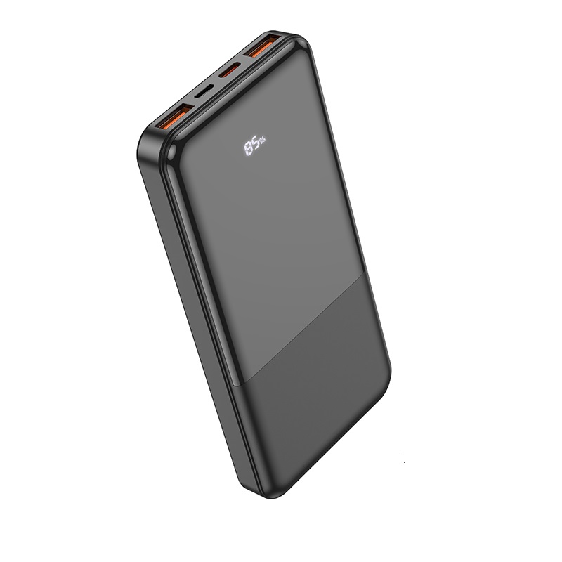 Аккумулятор внешний универсальный Hoco J108 10000 mAh Universe PD22.5W+QC3.0 power bank (2USB:5V-3A/ Type-C: 5V-3A) Черный