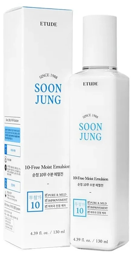 ETUDE HOUSE Soon Jung 10-Free Moist Emulsion Эмульсия для чувствительной кожи