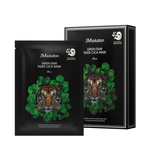 JMsolution Маска тканевая регенерирующая с центеллой - Green dear tiger cica mask, 30мл