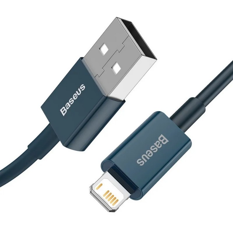 USB дата-кабель Baseus Superior Series Fast Charging Data Cable Lightning 2.4A (CALYS-C03) 2.0м Синий