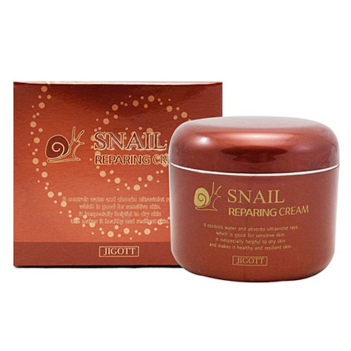 JIGOTT Snail Reparing Cream Восстанавливающий крем с муцином улитки