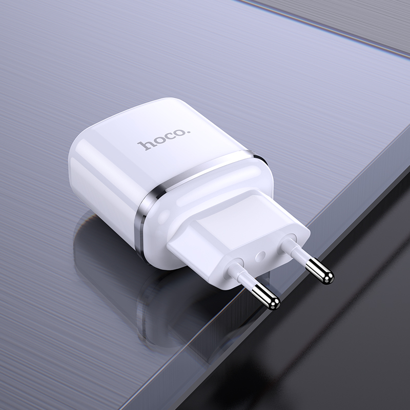 Адаптер питания Hoco N4 Aspiring dual port charger Apple&Android (2USB: 5V max 2.4A) Белый