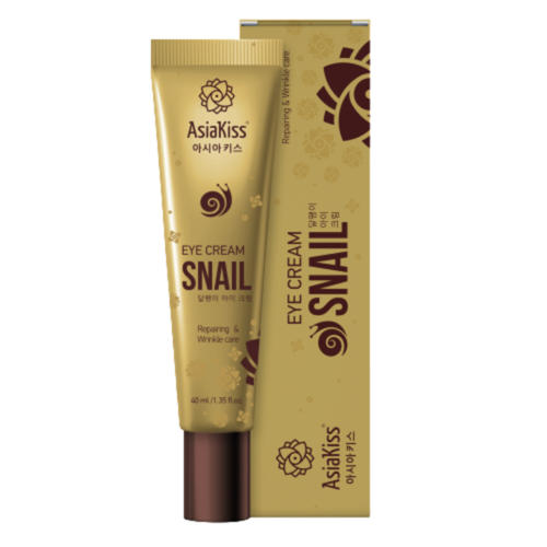 AsiaKiss Крем для кожи вокруг глаз с экстрактом слизи улитки - Snail eye cream, 40мл