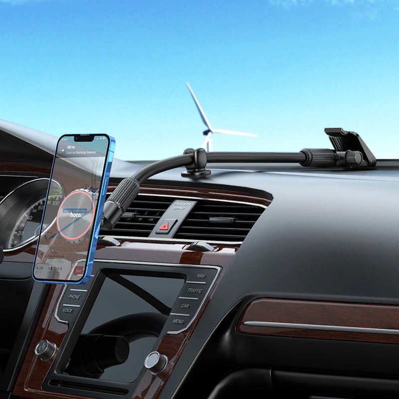 Автомобильный держатель Hoco CA99 City windshield magnetic in-car holder магнитный универсальный черный