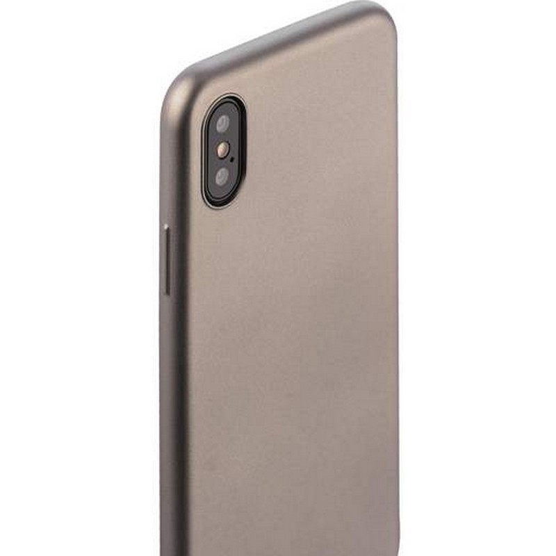 Чехол-накладка силиконовый J-case Delicate Series Matt 0.5mm для iPhone XS/ X (5.8") Графитовый