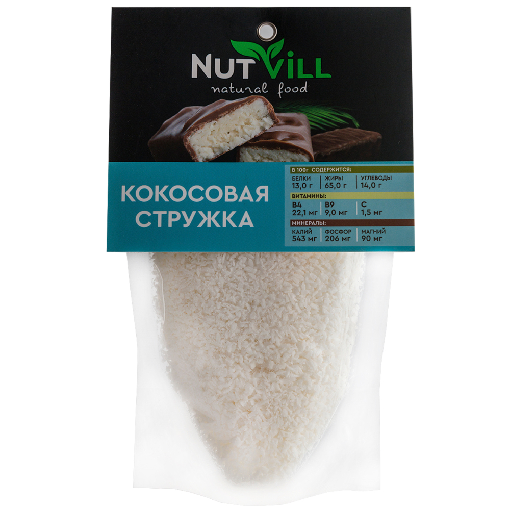 Cтружка кокосовая NutVill, 100 г