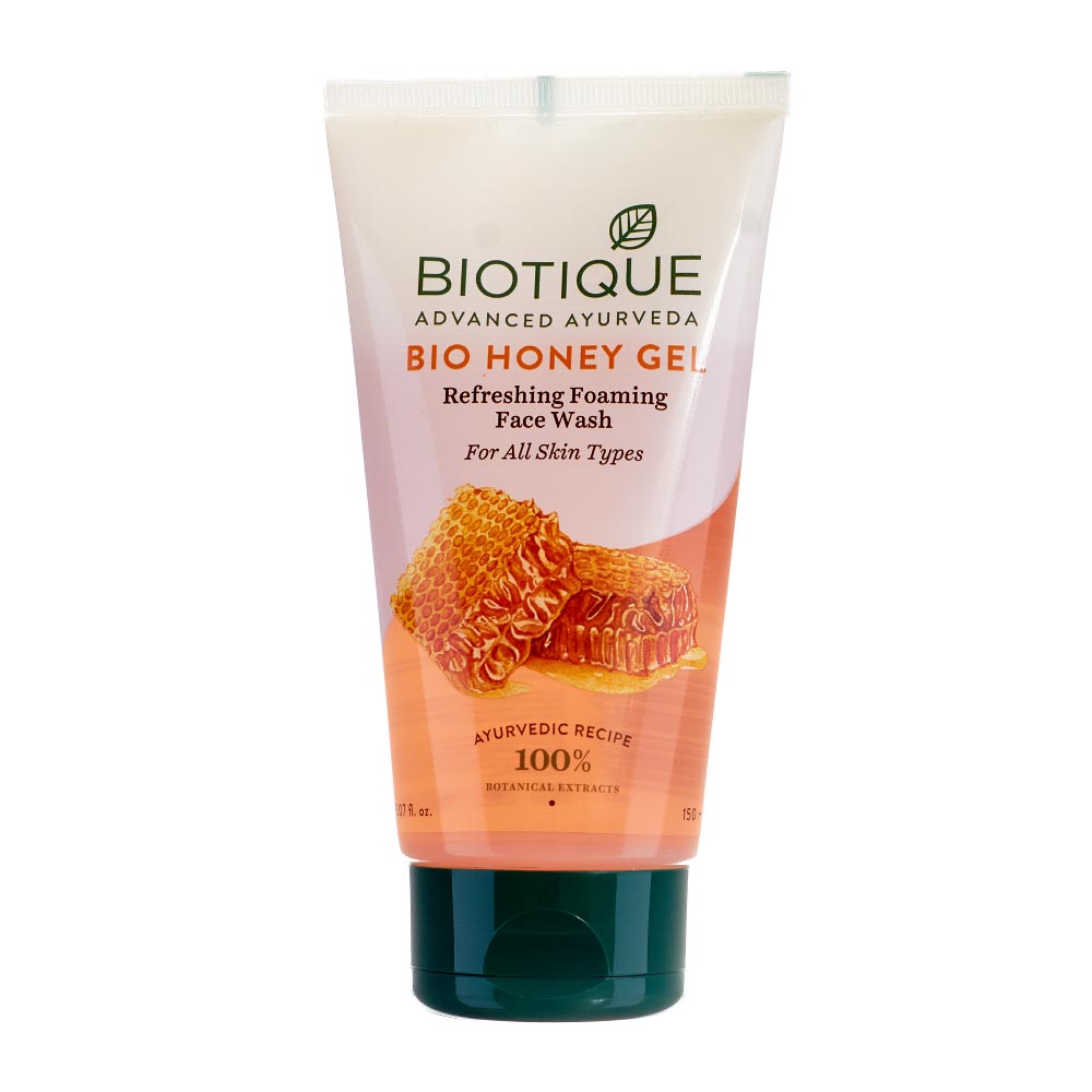 Увлажняющий гель для умывания с мёдом (HONEY GEL REFRESHING FOAMING FACE WASH) Biotique | Биотик 150 мл