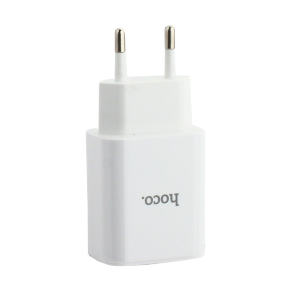 Адаптер питания Hoco C62A Victoria dual port charger (2USB: 5V max 2.1A) Белый