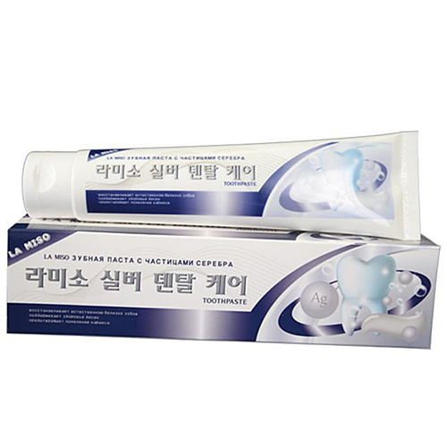 La Miso Зубная паста с частицами серебра - Silver dental care toothpaste, 150г