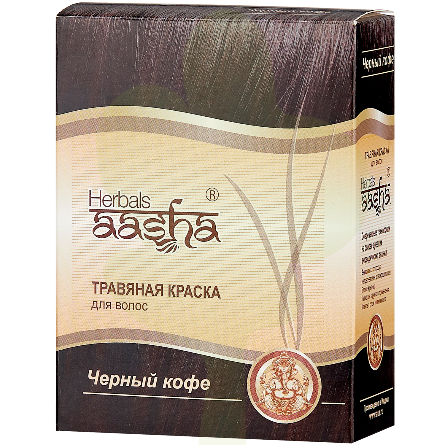 Травяная краска для волос "Черный кофе" Aasha Herbals 60 г