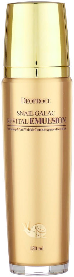 DEOPROCE SNAIL GALAC REVITAL EMULSION Антивозрастная восстанавливающая эмульсия для лица с муцином улитки и галактомисисом