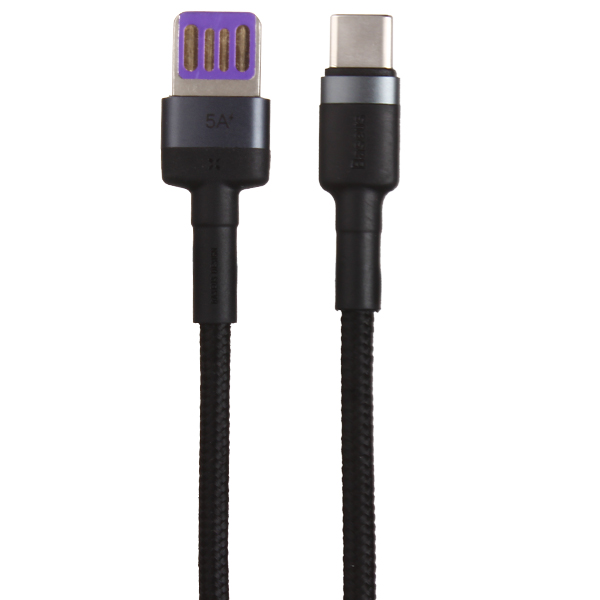 USB дата-кабель Baseus Cafule cable for Type-C 40W (10V-4A/ 5V-4.5A/ 4.5V-5A) (CATKLF-PG1) 1.0 м Черный