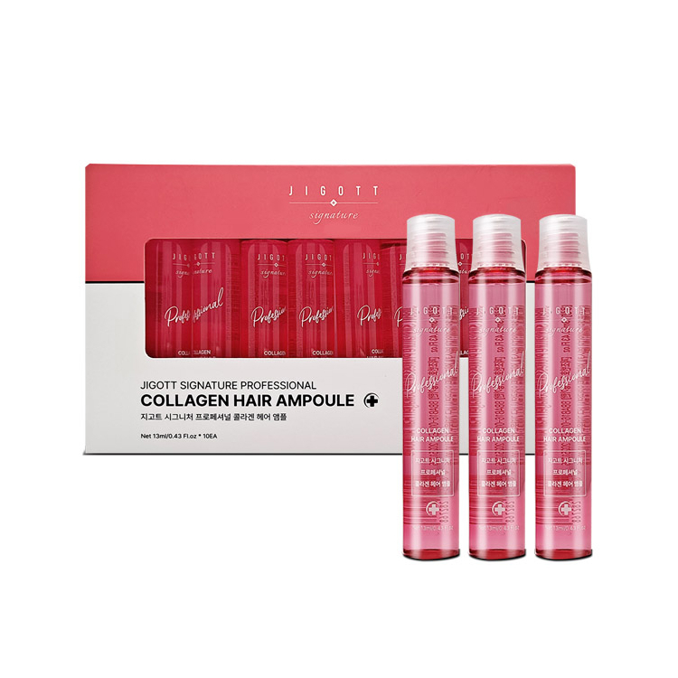 Jigott Signature Professional Collagen Hair Ampoule Сыворотка для волос с коллагеном  10*13мл