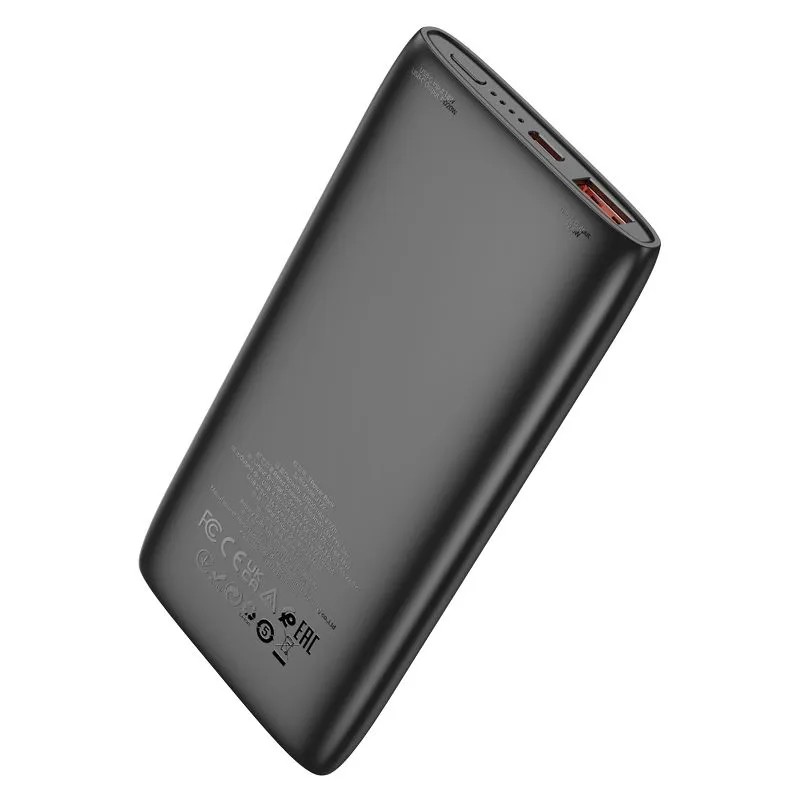 Аккумулятор внешний универсальный Hoco J122 10000 mAh Respect power bank 22.5W (2USB:5V-2.0A) Черный