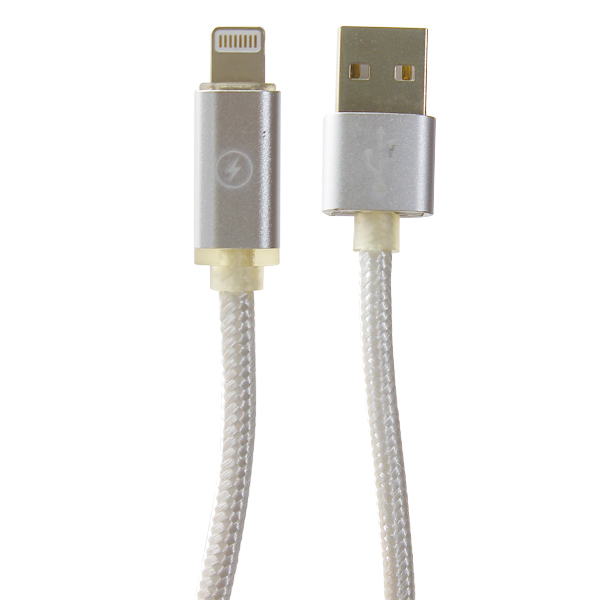 USB дата-кабель COTECi M30i Lightning Cable Breathe CS2127-TS (0.2m) Серебристый