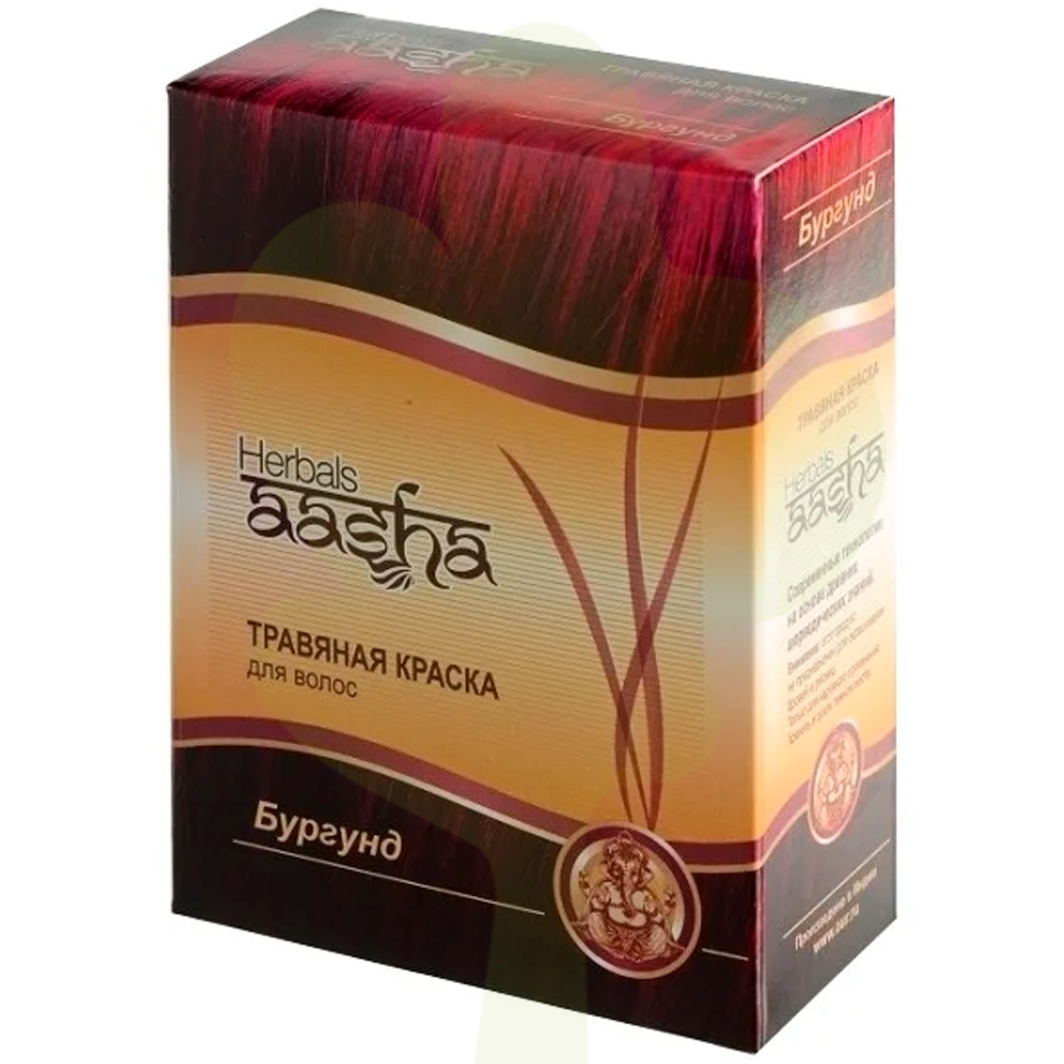 Травяная краска для волос "Бургунд" Aasha Herbals 60 г