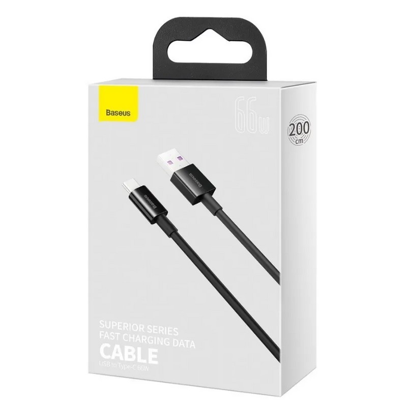 USB дата-кабель Baseus Superior Series Fast Charging Data Cable Type-C 66W (CATYS-A01) 2.0м Черный