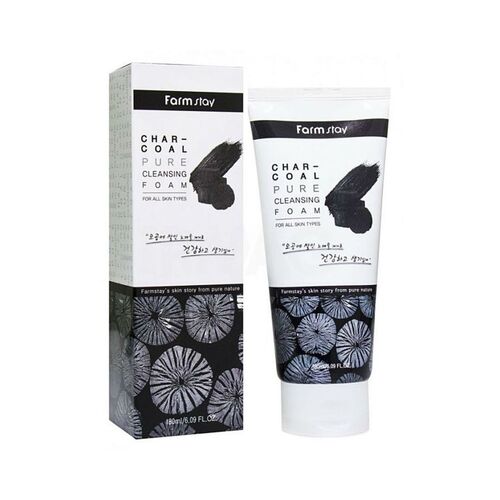 FarmStay Пенка очищающая с древесным углем - Charcoal pure cleansing foam, 180мл