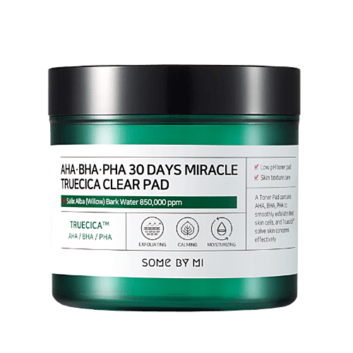 Some By Mi Пэды для проблемной кожи кислотные - 30Days miracle truecica clear pad, 70шт