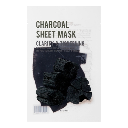 Eunyul Маска тканевая с древесным углем - Purity charcoal sheet mask, 3шт*22мл