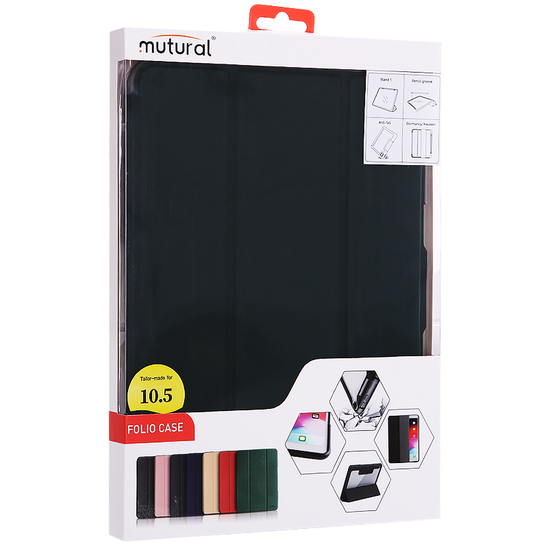 Чехол-подставка Mutural Folio Case Elegant series для iPad Air 3 (10,5") 2019г./ iPad Pro (10.5") кожаный (MT-P-010504) Зеленый