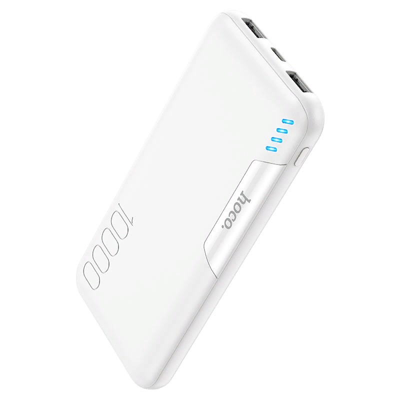 Аккумулятор внешний универсальный Hoco J82-10000 mAh Easylink Power Bank (2USB: 5V/2A) Белый