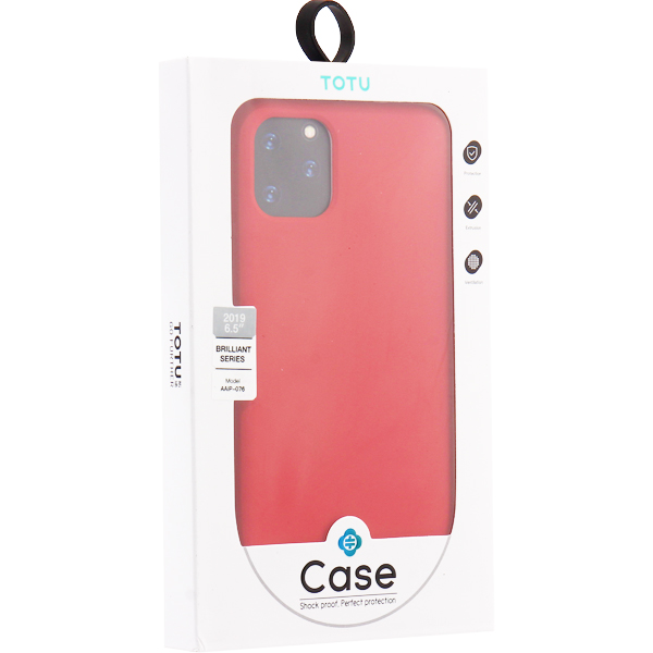 Чехол-накладка силиконовый TOTU Brilliant Series Silicone Case для iPhone 11 Pro Max (6.5) Красный