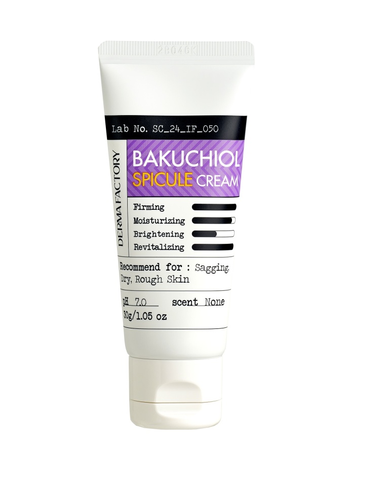 Derma Factory BAKUCHIOL SPICULE CREAM Антивозрастной крем с микроиглами для лица с бакучиолом 30г