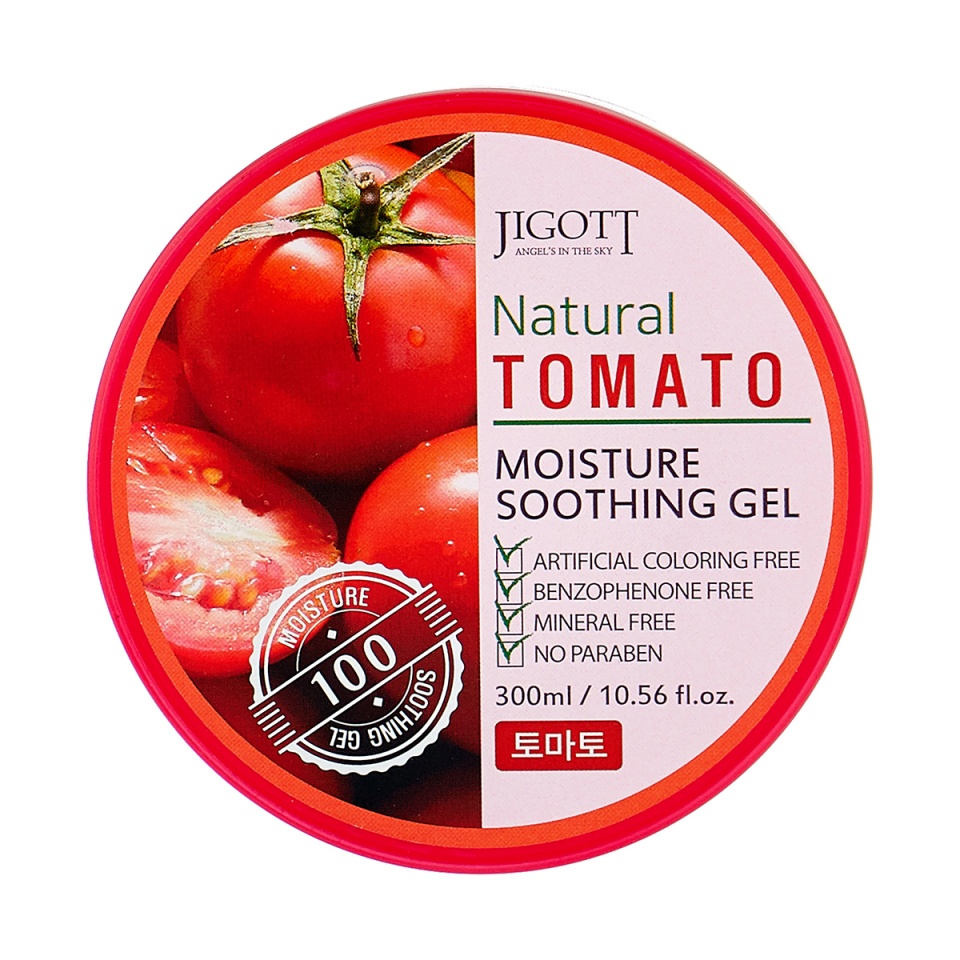 JIGOTT NATURAL TOMATO MOISTURE SOOTHING GEL Увлажняющий успокаивающий гель с экстрактом томата