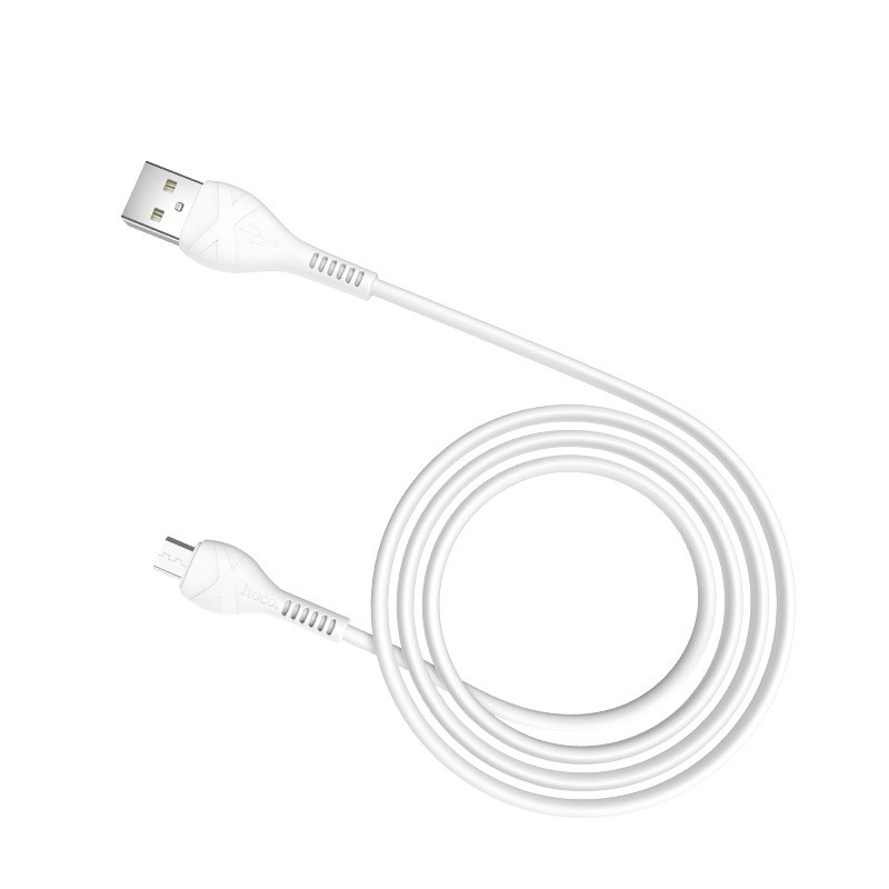 USB дата-кабель Hoco X37 Cool power Charging data cable for MicroUSB (1.0м) Белый