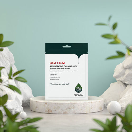 FarmStay Маска тканевая с центеллой восстанавливающая - Cica farm regenerating calming mask, 25мл