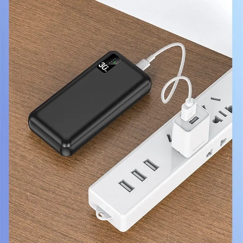 Аккумулятор внешний универсальный Hoco DB34B 30000 mAh Serenity digital display large capacity power bank (2USB:5V-2A)