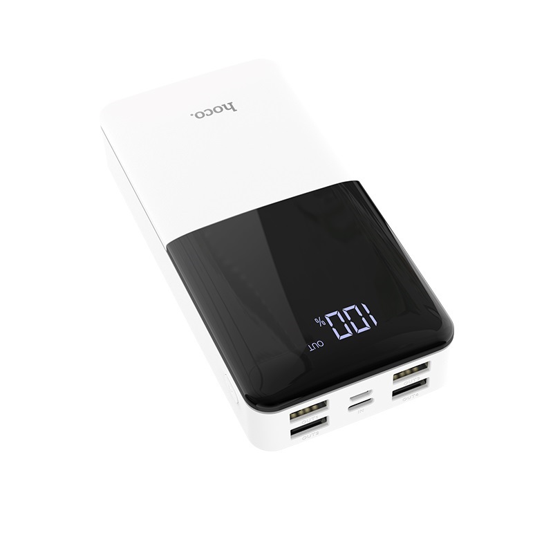 Аккумулятор внешний универсальный Hoco J42A 20000 mAh High power mobile power bank (4USB:5V-2.0A Max) Белый