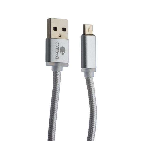 USB дата-кабель COTECi M23 NYLON series MicroUSB CS2131-3M-TS (3.0m) серебристый