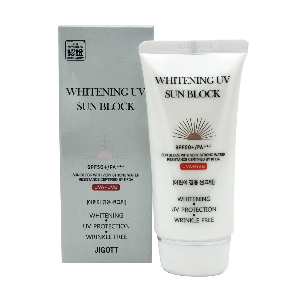 JIGOTT Whitening Uv Sun Block Cream SPF50+/PA+++  Солнцезащитный крем