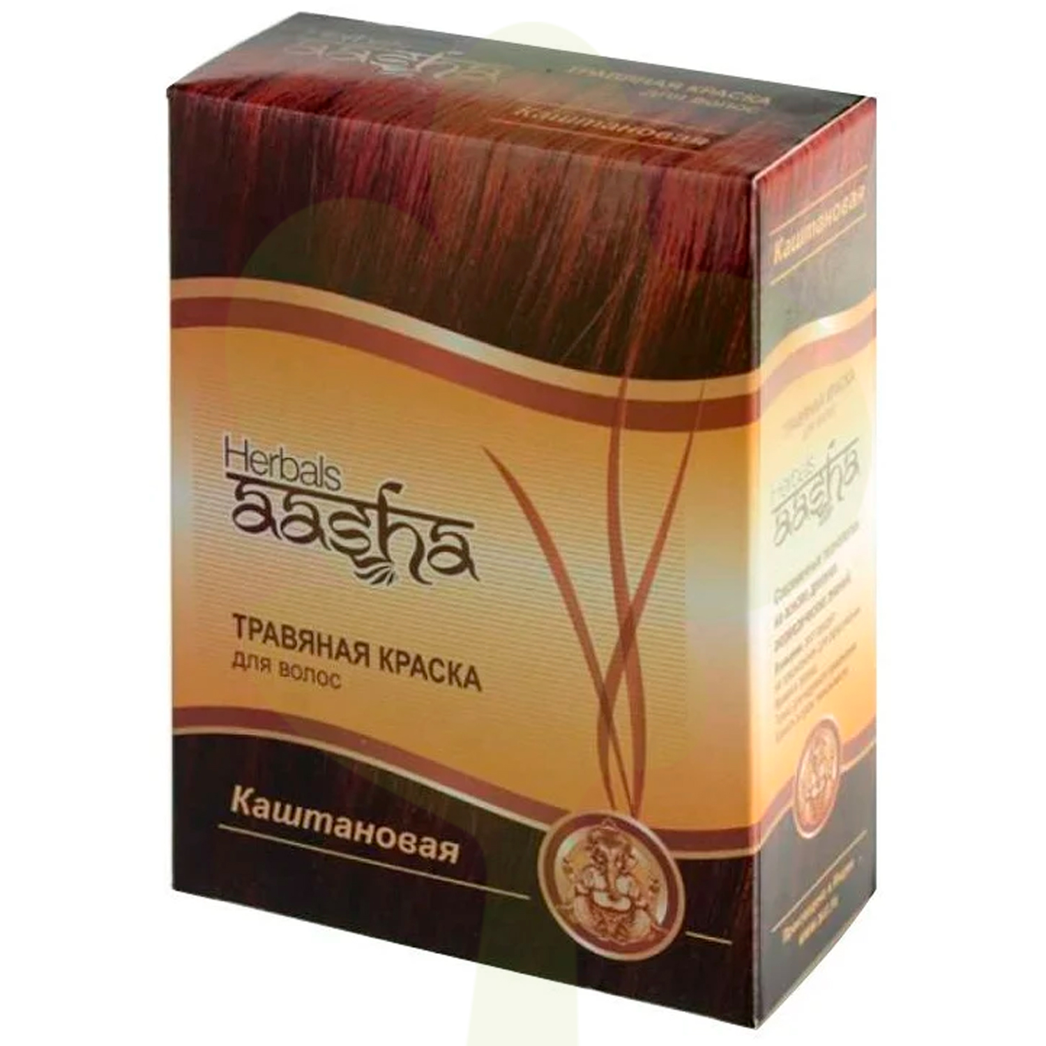 Травяная краска для волос "Каштановый" Aasha Herbals 60 г