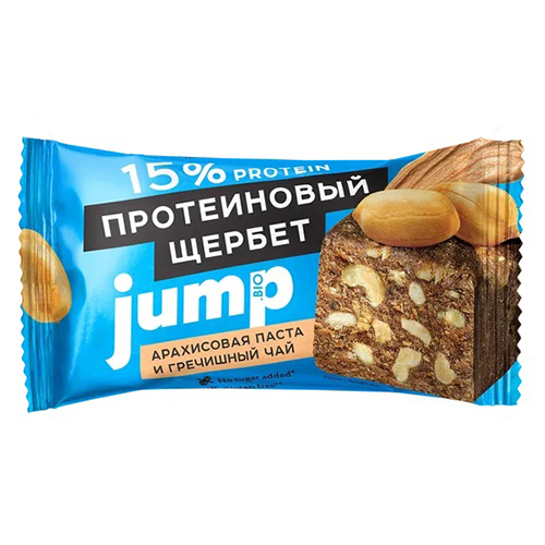 Щербет протеиновый с арахисовой пастой и гречишным чаем Jump, 50 г